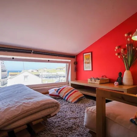 דירה Casa Do Mar- Familiar T3 Duplex Central Com Terraco נאזרה